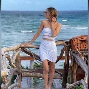 REVOLVE SuperDown White Mini Dress